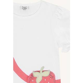 Hust&Claire Alma T-shirt White 116 cm  Hvid  116 cm  kvinde