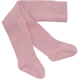 Gobabygo Kravlestrømpebukser Rose Blush Merinould Med Gummidutter - Str. 12-18m