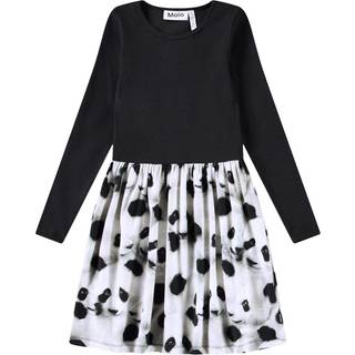 Molo Credence Long-Sleeved Dress Giant Panda 122/128 cm  Sort  122/128 cm  kvinde