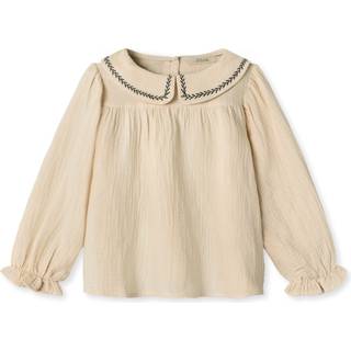 Fliink Amour Langærmet Bluse SANDSHELL 4 Y  Creme  4 år  kvinde