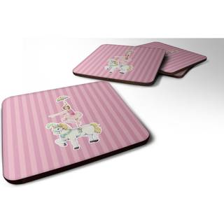 """" Caroline's Treasures Circus Performer Foam Coaster Set på 4 3,5 multicolor """"