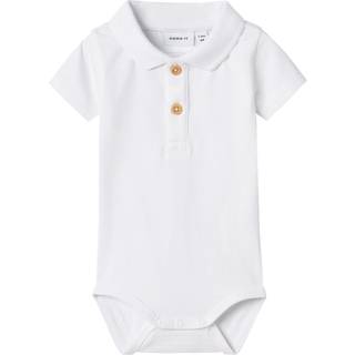 NAME IT Polo Kortærmet Body Hofman Bright White
