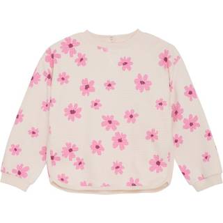 Minymo Kid's Sweatshirt L/S AOP Longsleeve Børn størrelse 122 farve pink