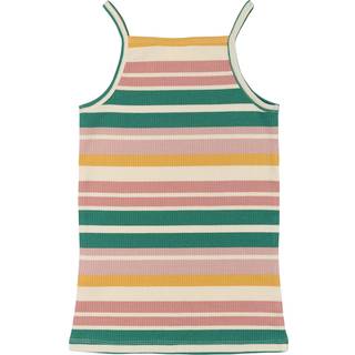 The New GOTS Ohara Ribbet Top Multi Striped 5-6 Y  Grøn  5-6 år  kvinde