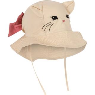 Konges Sløjd GOTS Verbena Bow Kitty Solhat Creme Brulee 6-9 months Beige 6-9 måneder kvinde