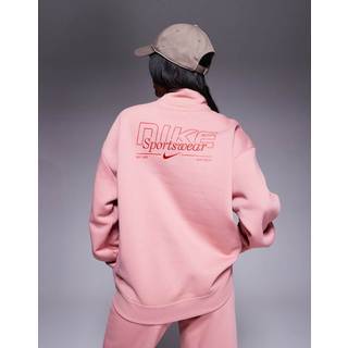 Nike Sportswear Fleece-top med 1/4 lynlås til kvinder - Pink - S (EU 36-38)