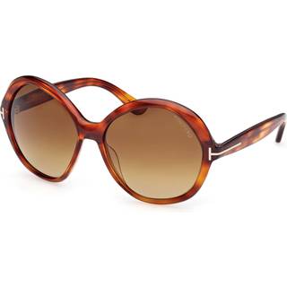 Tom Ford FT1282 54F 60 Solbriller Kvinder Tortoiseshell - Shiny Red Tortoise - 60mm