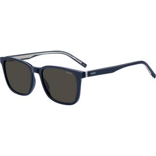 Hugo Boss Mand HG 1356/S PJP/IR Solbriller Acetat Blå Grå Firkantet Normal