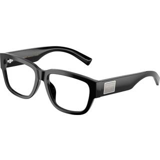 Dolce & Gabbana Mand DG3423 501 Optiske stel Acetat Sort Transparent Firkantet Normal