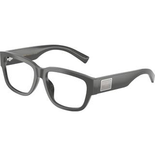 Dolce & Gabbana Mand DG3423 3090 Optiske stel Acetat Grå Transparent Firkantet Normal