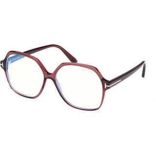 Tom Ford FT6062-B Blue-Light Block 071 57 Briller Mænd Krystalklar - Transparent Bordeaux - 57mm