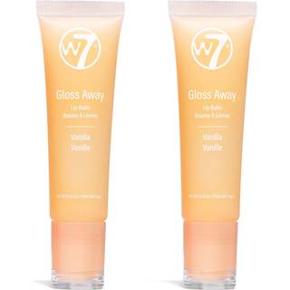 W7 Gloss Away Lip Balm - 2 Piece Set - Nourishing Lip Balm Formula med Shea Butter - Vanilla