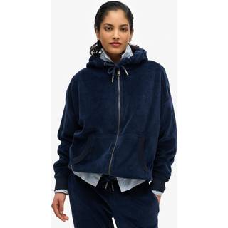 Superdry Superdry Blue Velour Zip Hoodie