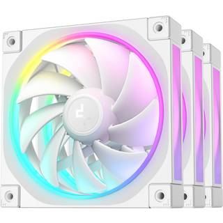 DeepCool FL12 3in1 White (3-Pack) - Kabinet køler - 120mm - Hvid med RGB - 32 dBA