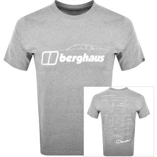Men's Mountain Checklist Short Sleeve Tee - Grey