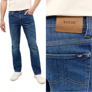 MUSTANG Herren Jeans blau Straight Fit