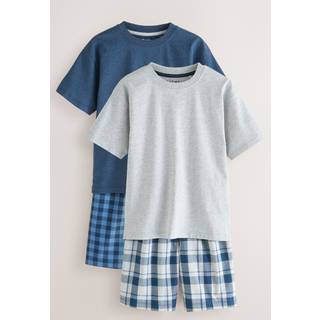 Next 2 Pakke med vævede, Ternet, oversized Pyjamas (3-16år)