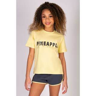 Pineapple Pineapple Yellow Logo Girls Dance Crop T-Shirt