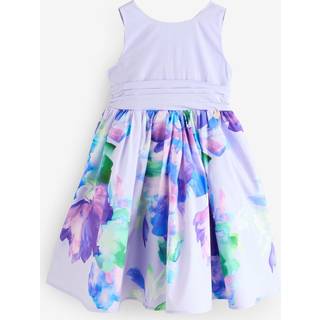 Angel & Rocket Angel & Rocket Purple Elisa Print Border Bow Back Dress