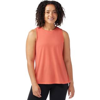 Smartwool Women's Active Mesh High Neck Tank Tank Top Damer størrelse XL farve rød