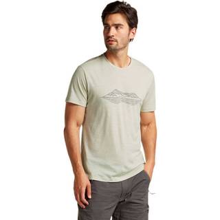 Icebreaker Merino 150 Tech Lite S/S T Pukaki Reflected Merino-shirt Herrer størrelse XXL farve beige