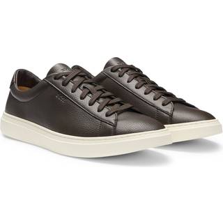 BOSS Black Herren Sneaker braun Glattleder