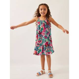Monsoon Monsoon Green Tropical Floral Swing Dress