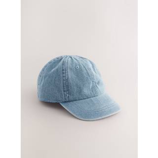 Next Washed Blue Denim 100% Cotton Baseball Cap Hat (1-16yrs)