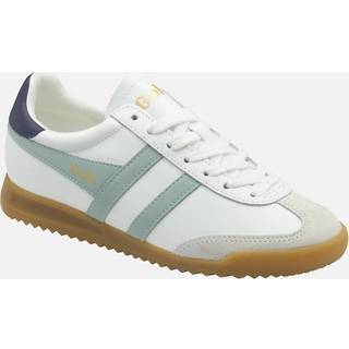 Gola Gola White Ladies Torpedo Leather Lace-Up Trainers