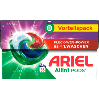 Ariel Pods vaskemiddel til kulørt 38 vaske 3.21 DKK/1 vask/e