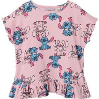 NAME IT Stitch Rib T-shirt Asbina Cameo Pink