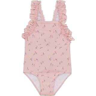 Color Kids Kid's Swimsuit with Frills AOP Badedragt Børn størrelse 128 farve pink