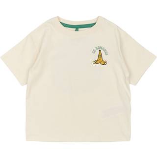 The New Siblings GOTS Oluf Tee White Swan 110 cm  Hvid  110 cm  mand
