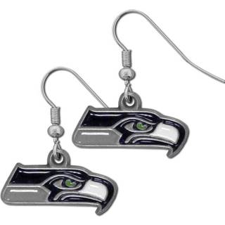 NFL Siskiyou Sport Womens Seattle Seahawks dingler øreringe en størrelse holdfarve