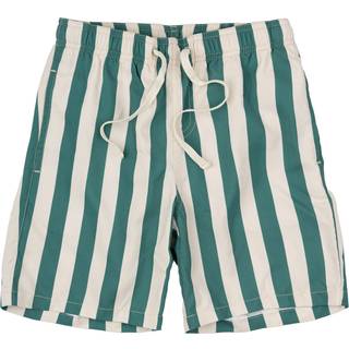 The New Nibes Badeshorts Bottle Green Striped 11-12 Y  Grøn  11-12 år  mand