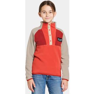 Didriksons Kids' Yokto Half Button 2 Light Mars Red, 150