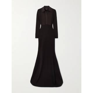 Tom Ford Turtleneck knitted wool-blend dress - brown - XS