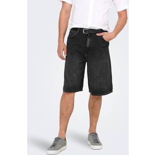 ONLY & SONS Carl Ballloon Fit Shorts Washed Black