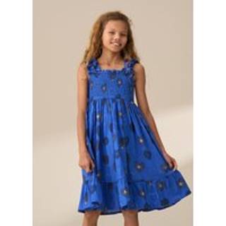 Angel & Rocket Angel & Rocket Blue Monique Tiered Print 100% Cotton Dress