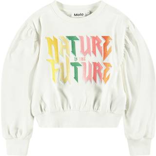 Molo Mariah Sweatshirt Nature Future 140 cm  Hvid  140 cm  kvinde