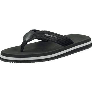 Gant Herren Zehensandalen schwarz Textil & Canvas