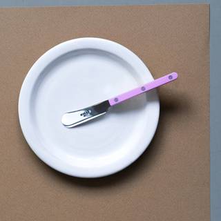Bistrot Solid Smørkniv | Pink