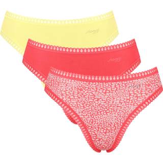 Sloggi 3-pak GO Crush High Leg Briefs - Pink/Yellow - Medium * Kampagne *