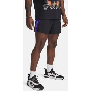 Project Rock Woven Colorblock Men's 5" Shorts Black / Royal / White XXL