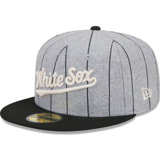 Chicago White Sox Heather Pinstripe Grey 59FIFTY Fitted Cap newera adult unisex Grey newera adult unisex Grey newera adult unisex Grey newera adult un - 8