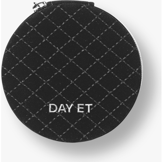DAY ET Smykkebox i Sort Velour Look Med Quiltet Låg