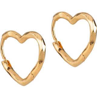 Enamel - Organic Heart Small i forgyldt sølv med hjerte