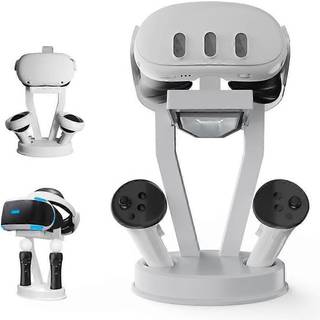 VR Storage Stand for Meta Quest3/ Oculus Quest 2 VR Brille, Upgraded VR Headset Desktop Organiser Display Holder with Controller Holder