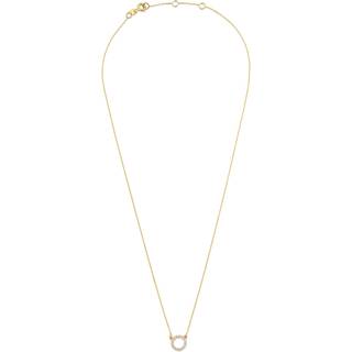 Beloro Jewels Monte Napoleone Irene halskæde i 9 karat guld med zirkoniasten BO340048
