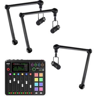RØDE Rødecaster Pro II Podcast Pakke (3 Personer)